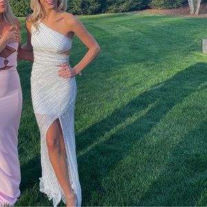 White Sherri Hill Prom Dress